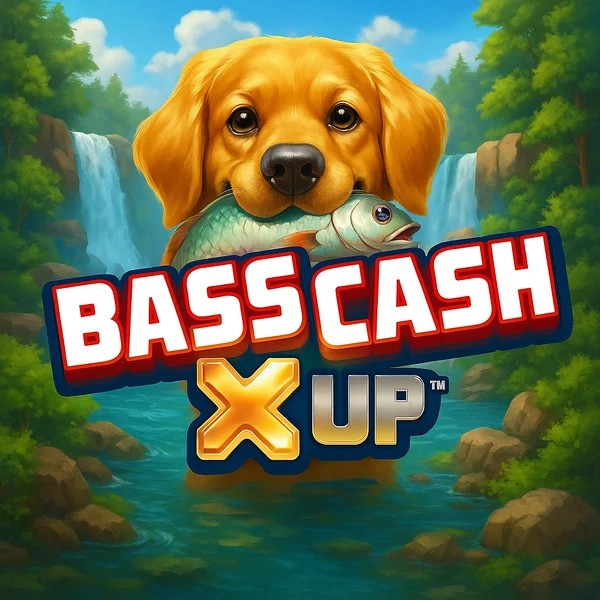 Official Slots logo: Bass Cash X UP by Alchemy Gaming at Clover Casino