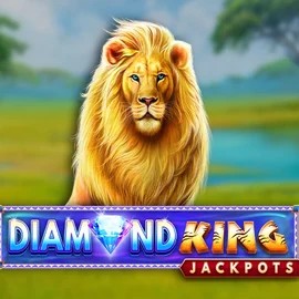 Diamond King Jackpots logo by SpinPlay Games at Clover Casino
