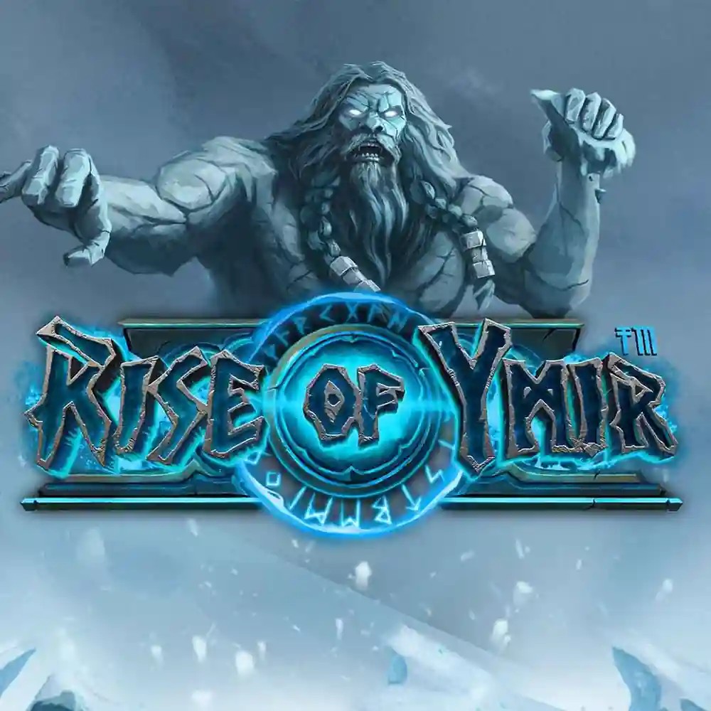 Rise of Ymir online game logo by Hacksaw Gaming on cloverscasino.uk