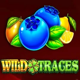 Wild Traces online game logo by Amusnet Interactive on cloverscasino.uk